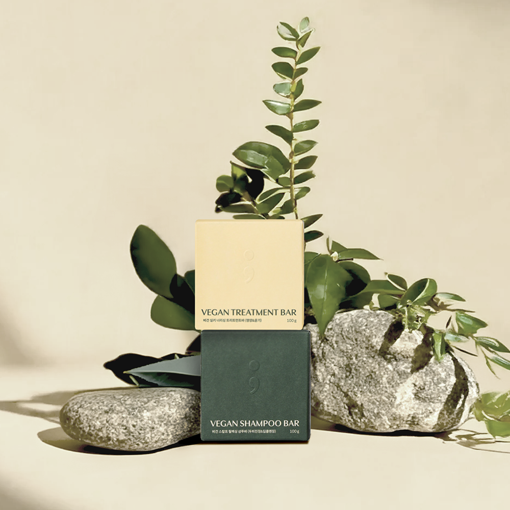[ECOAND]Vegan Shampoo bar& Conditioner bar set