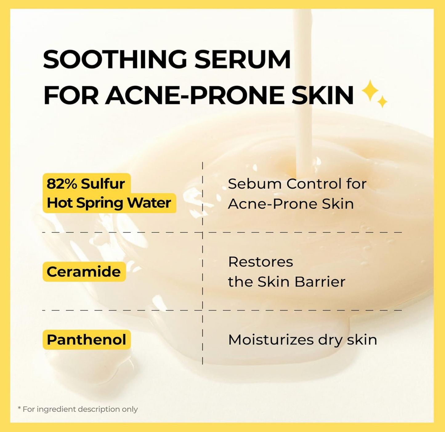 Sulfur Hot Spring Water 82% Soothing Serum