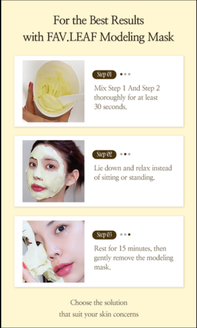 FAV.LEAF Glow Modeling Mask