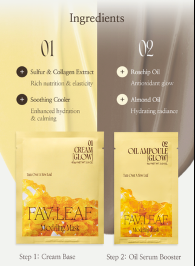 FAV.LEAF Glow Modeling Mask