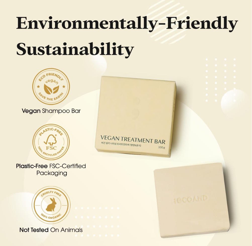 [ECOAND]Vegan Shampoo bar& Conditioner bar set